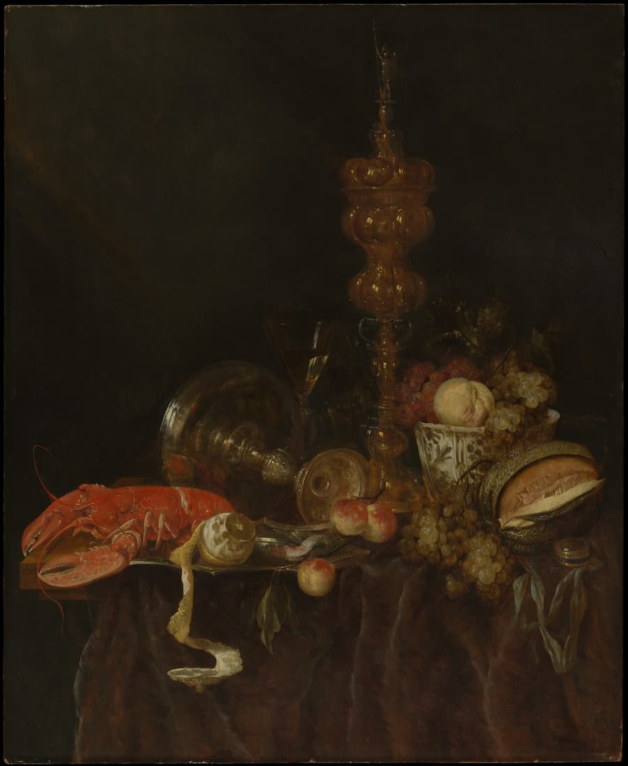 Still Life with Lobster and Fruit, Abraham van Beyeren, early 1650s