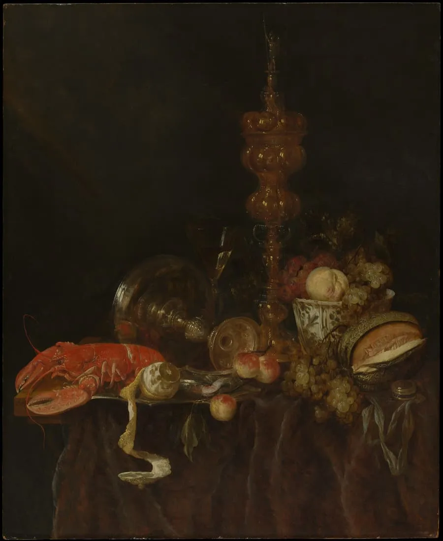 Still Life with Lobster and Fruit, Abraham van Beyeren, early 1650s