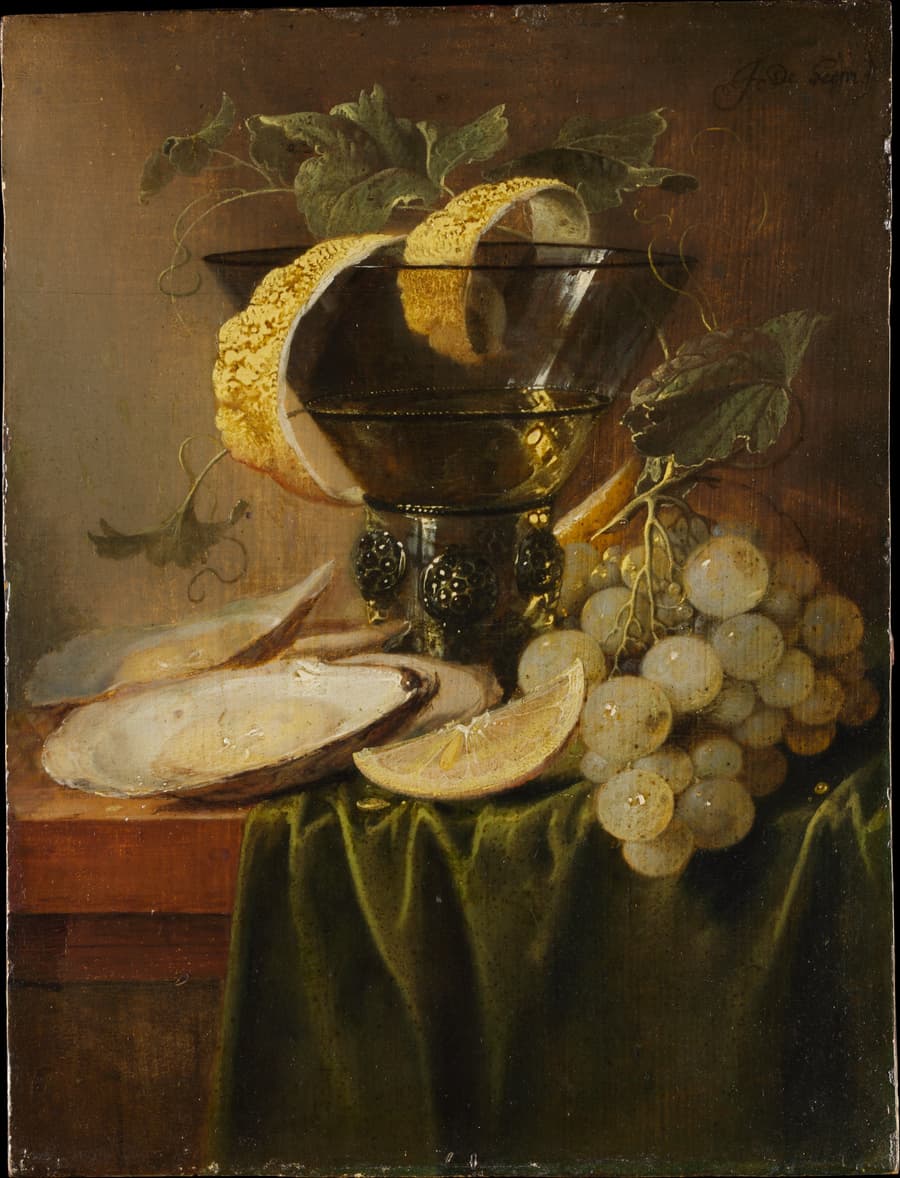 Still Life with a Glass and Oysters, Jan Davidsz de Heem, ca. 1640